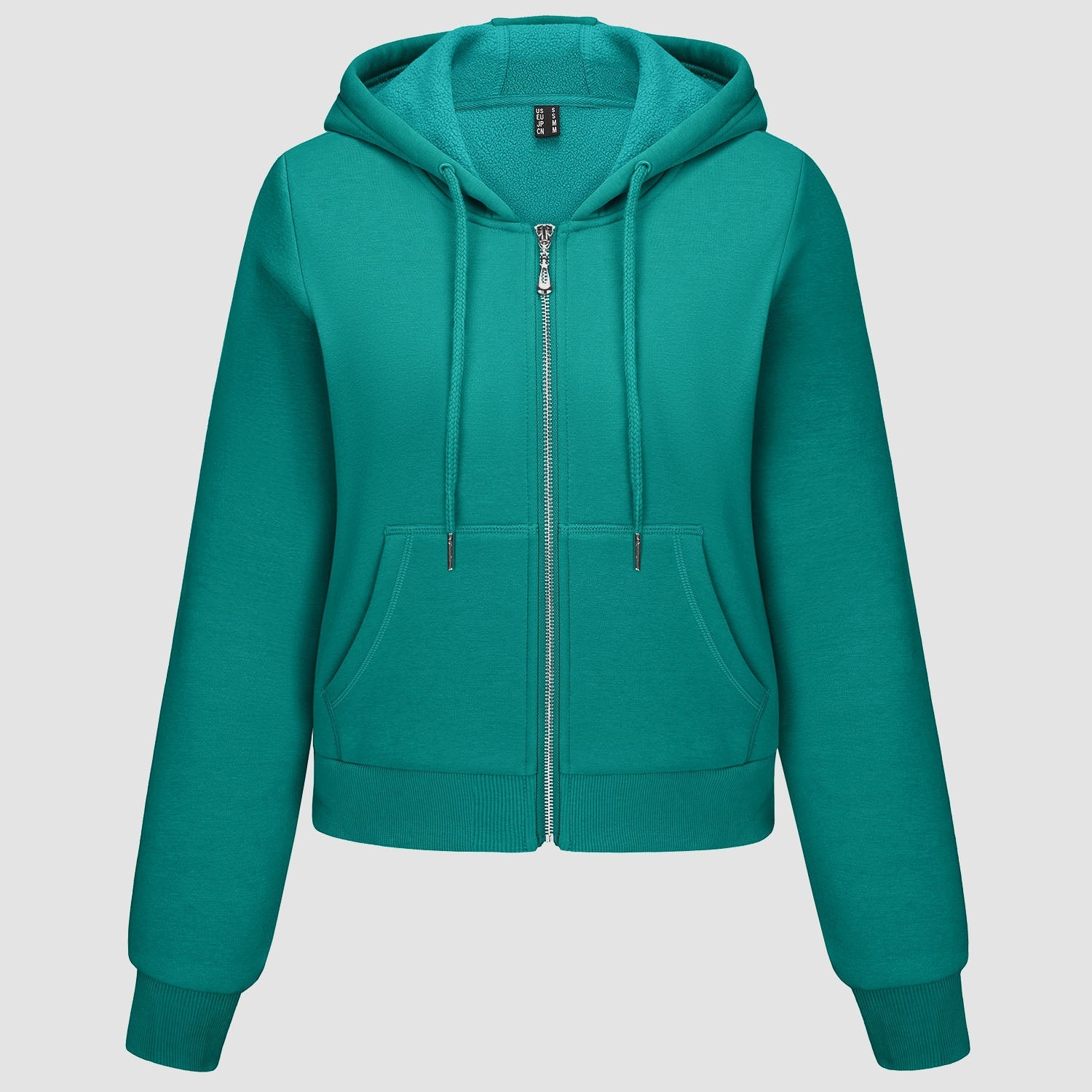Women's Bomber Hoodie - Fleece-Lined & Full Zip Winter