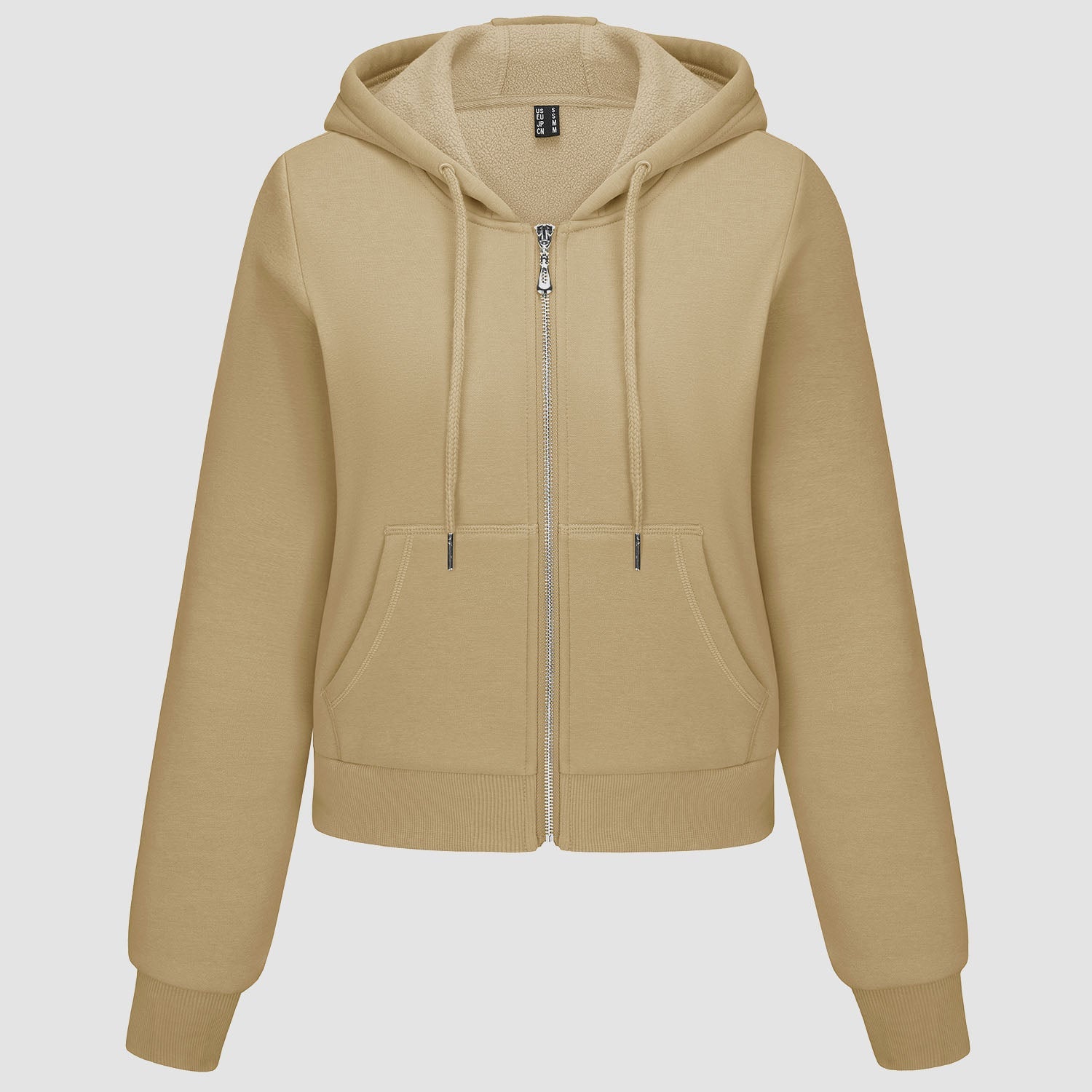 Women's Bomber Hoodie - Fleece-Lined & Full Zip Winter