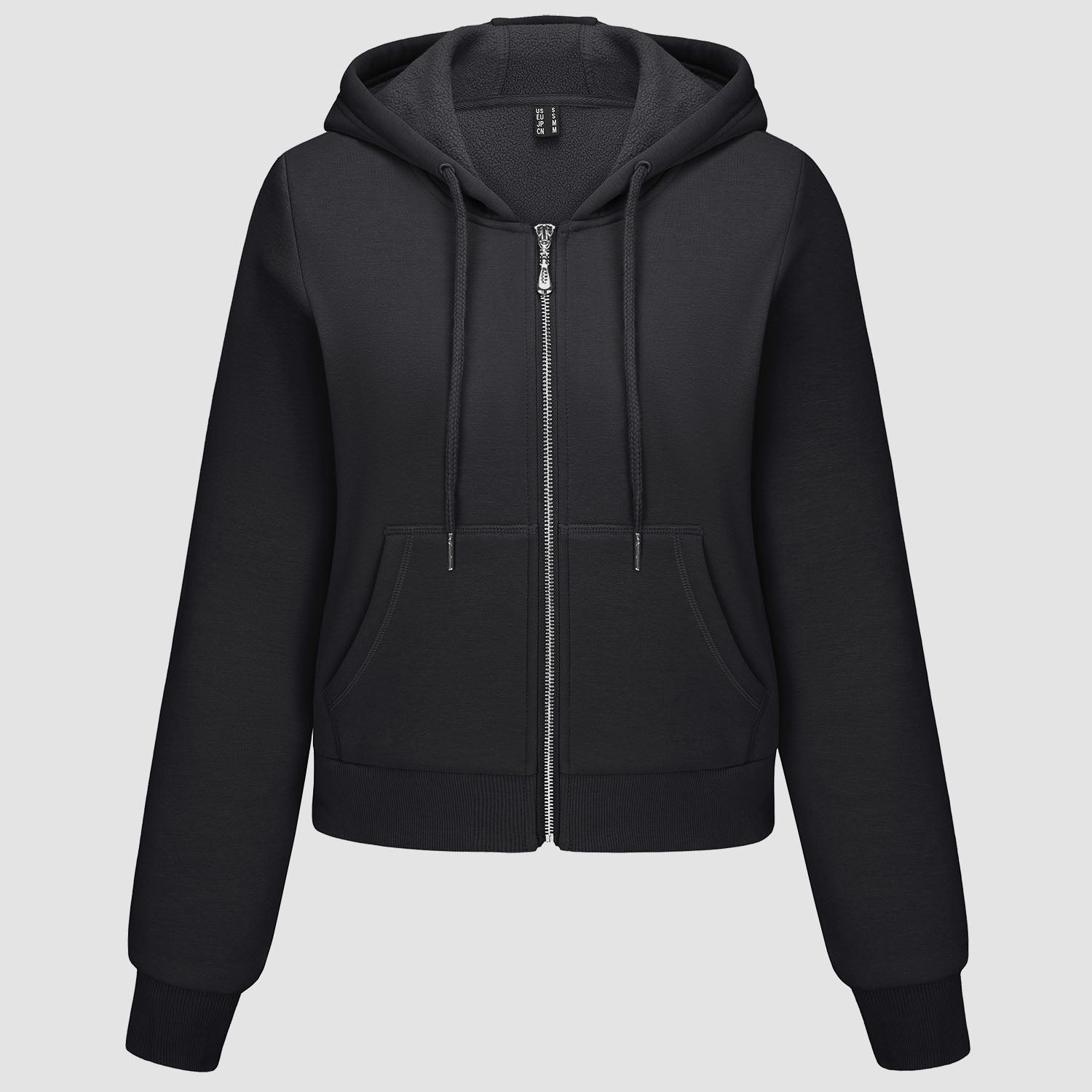 Women's Bomber Hoodie - Fleece-Lined & Full Zip Winter