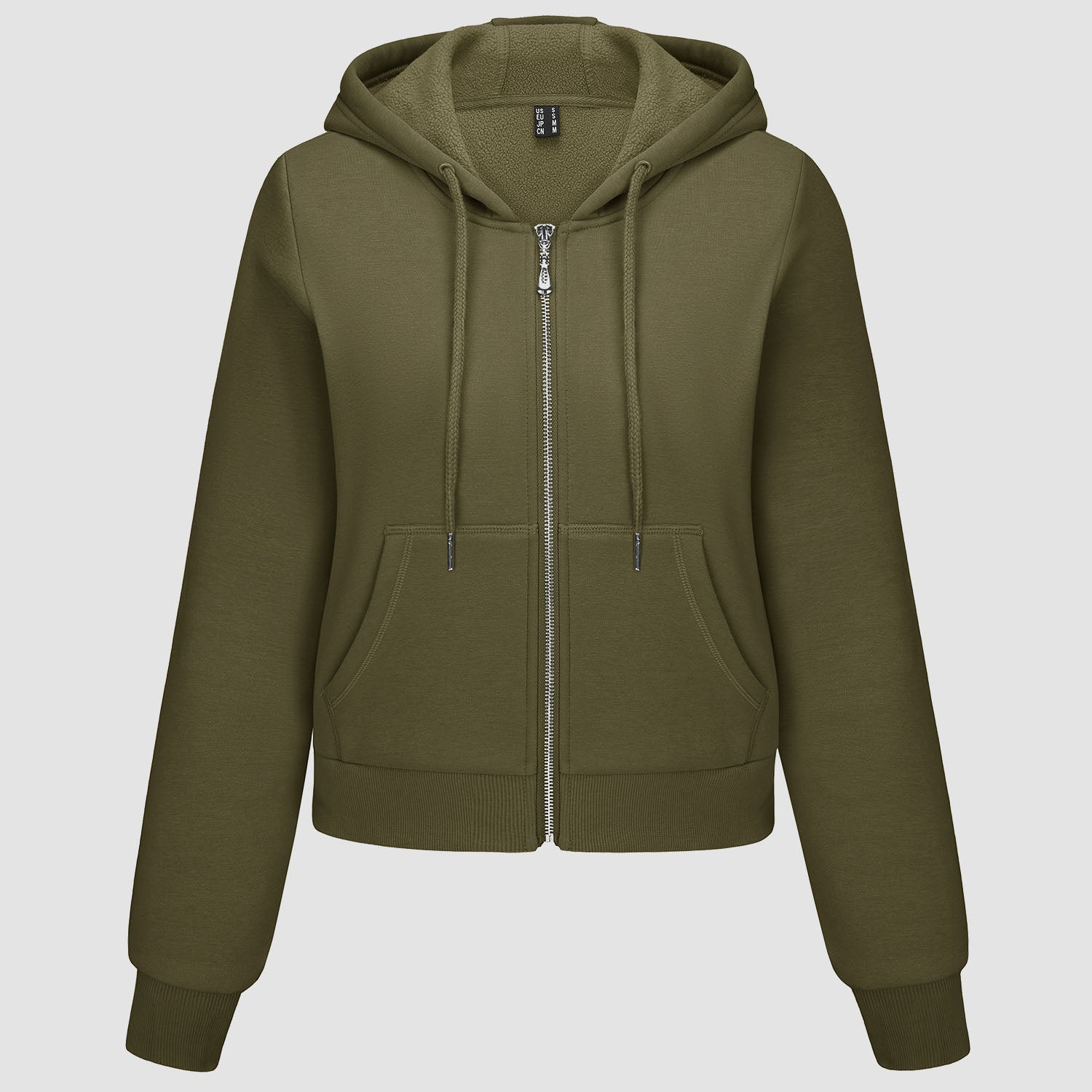 Women's Bomber Hoodie - Fleece-Lined & Full Zip Winter