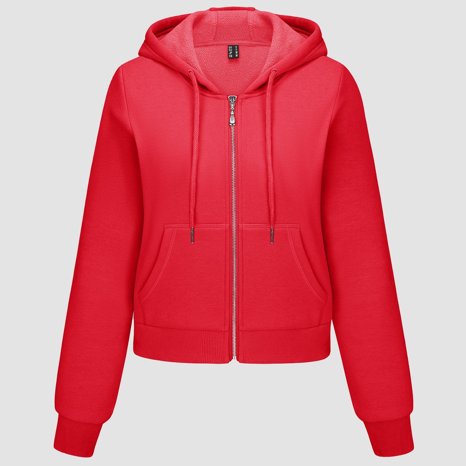 Women's Bomber Hoodie - Fleece-Lined & Full Zip Winter