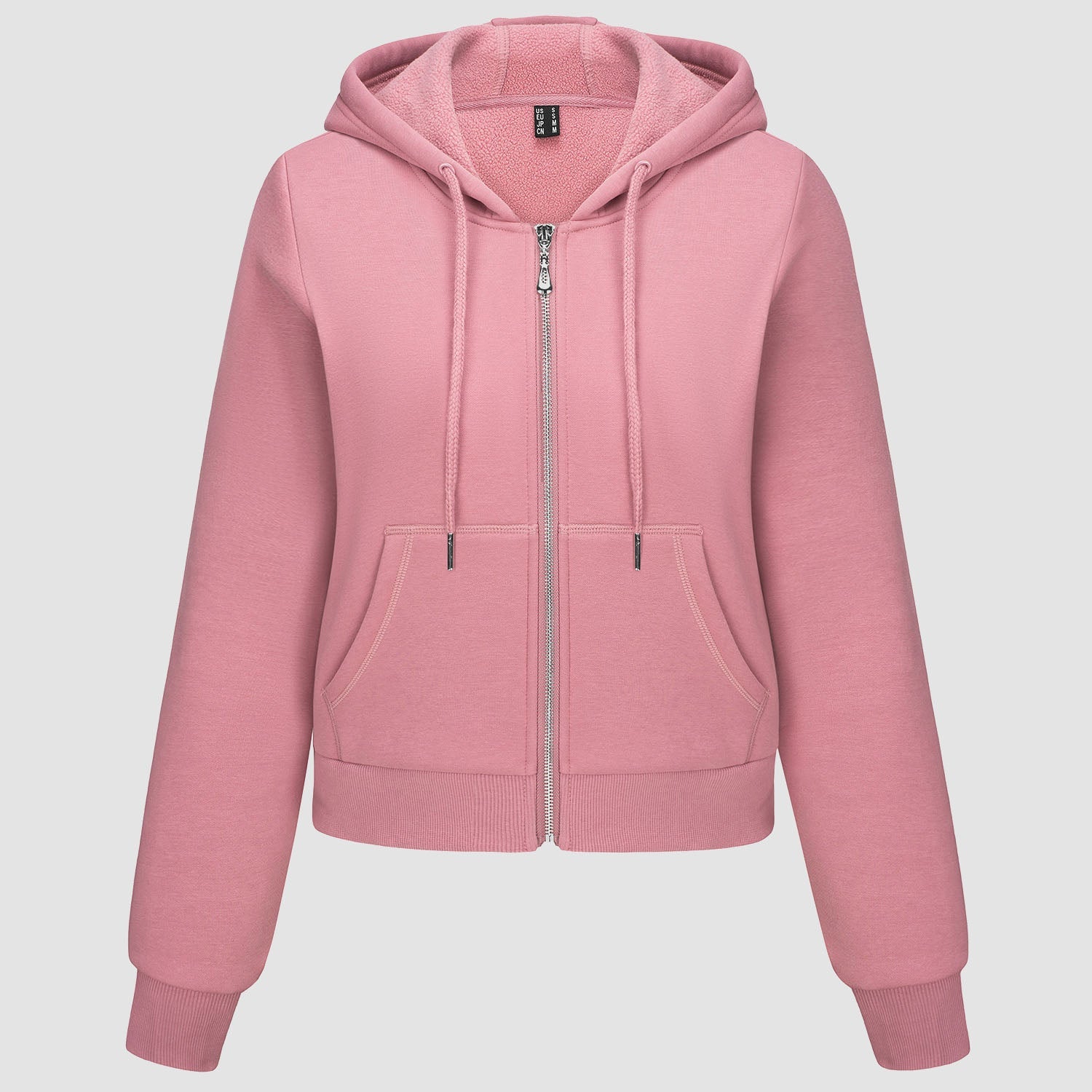 Women's Bomber Hoodie - Fleece-Lined & Full Zip Winter