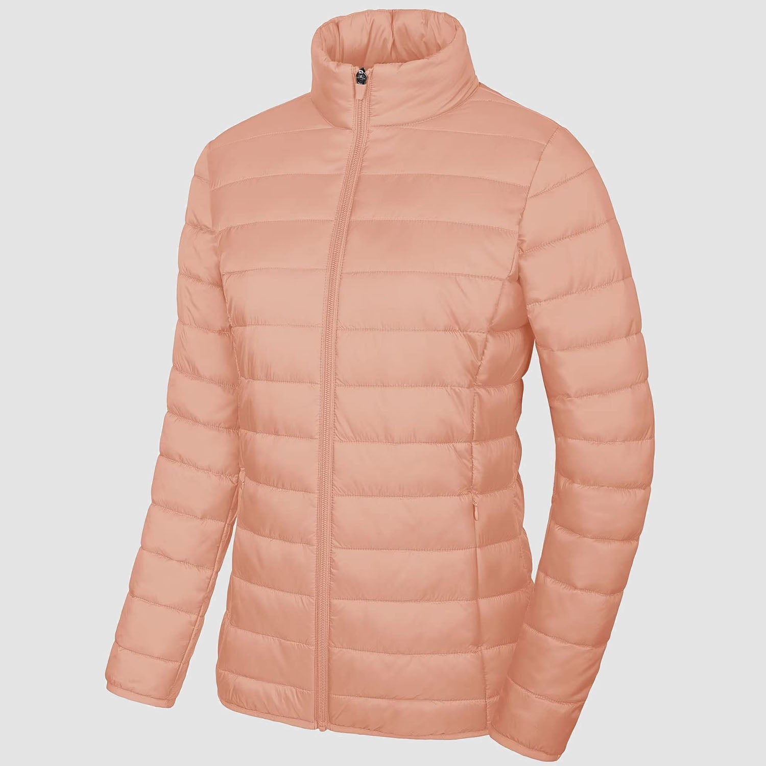 Women's Lightweight Quilted Puffer Jacket Full Zip Winter Coat
