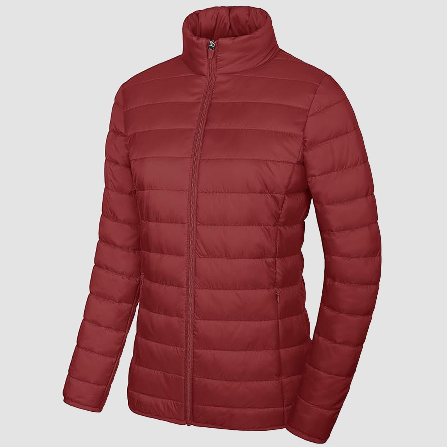 Women's Lightweight Quilted Puffer Jacket Full Zip Winter Coat