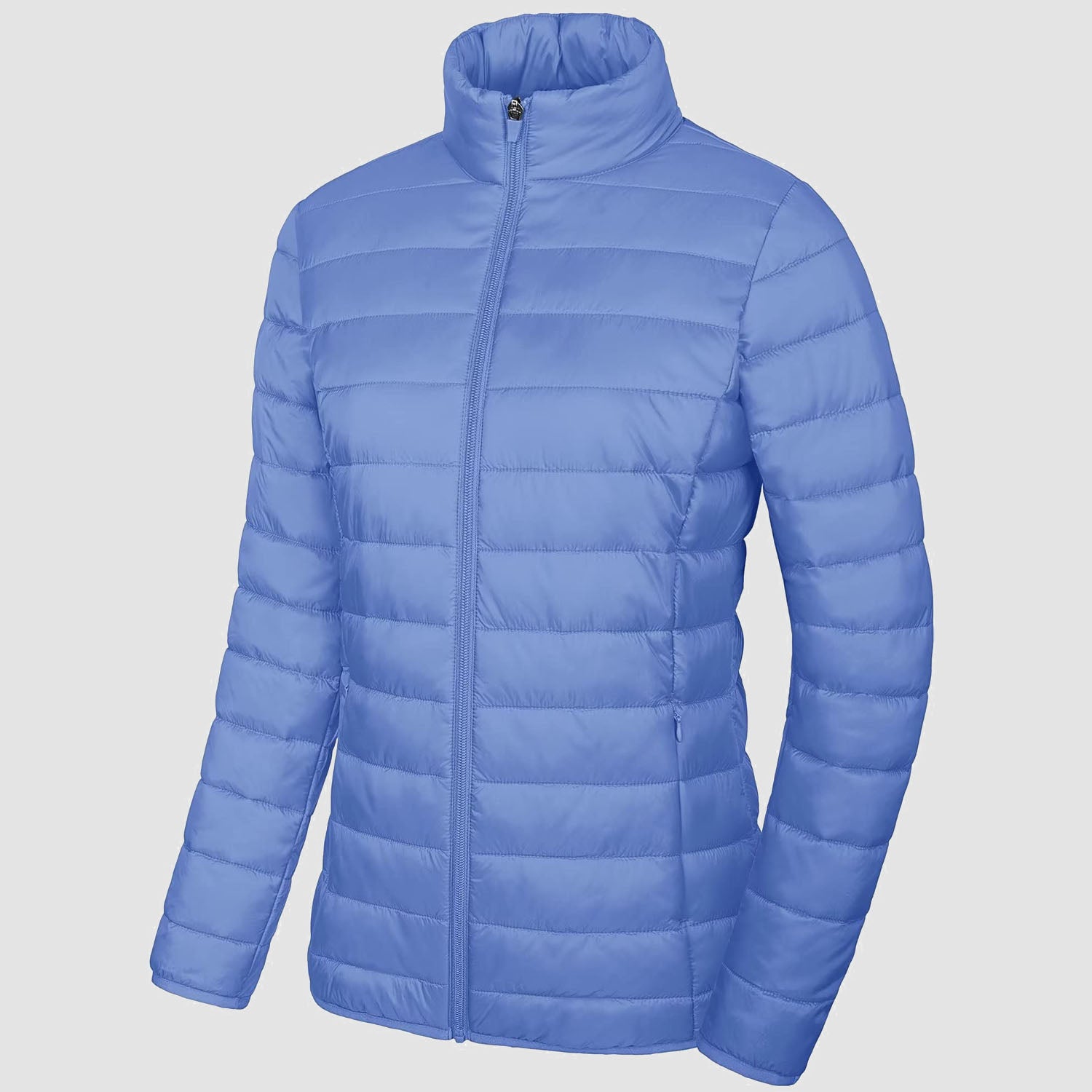 Women's Lightweight Quilted Puffer Jacket Full Zip Winter Coat