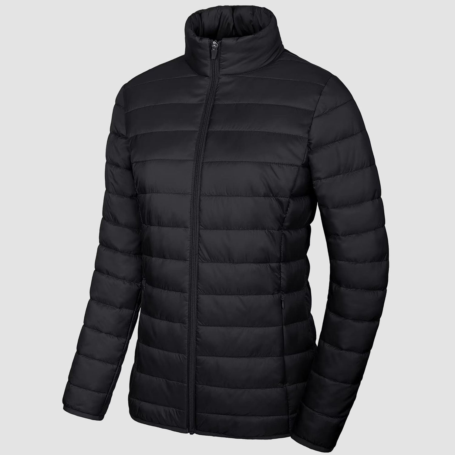 Women's Lightweight Quilted Puffer Jacket Full Zip Winter Coat