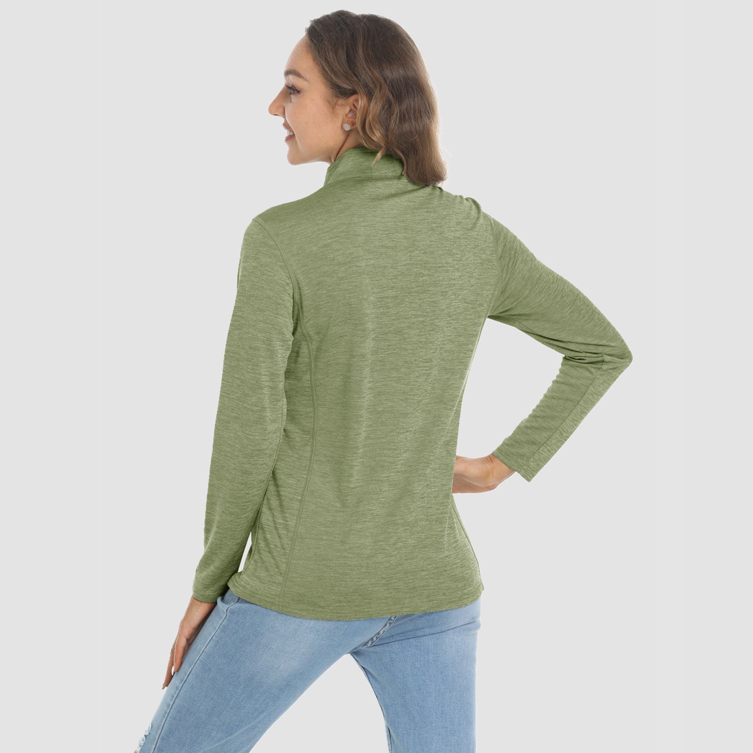 Women's Long Sleeve 1/4 Zip UPF50+ Sun Protection Shirt