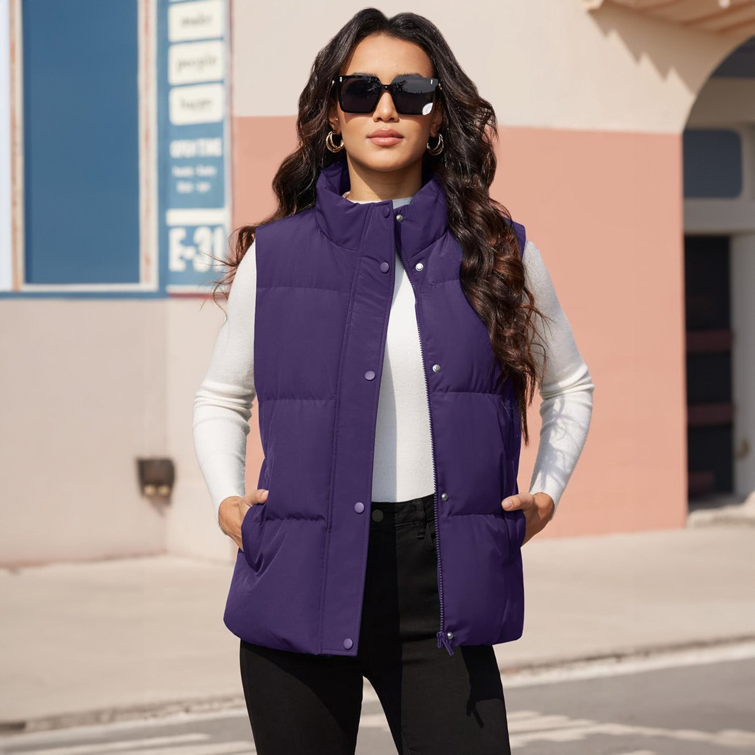 Women's Oversized Puffer Vest