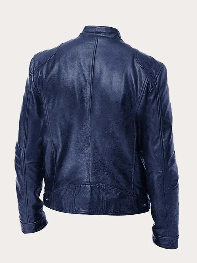 Men's Premium Genuine Leather Jacket: Stylish, Durable, All-Season Outerwear