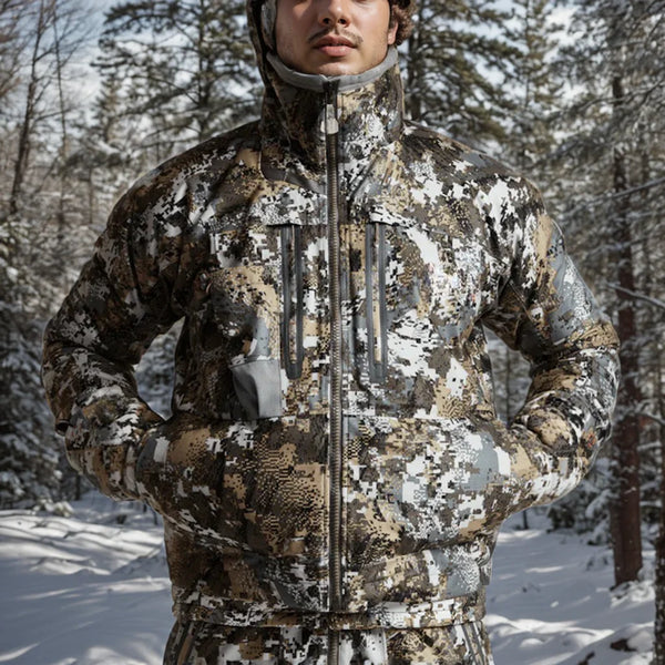 Ainfad Men's fall winter camouflage waterproof insulation fishing Incinerator Aerolite Jacket hunting clothing