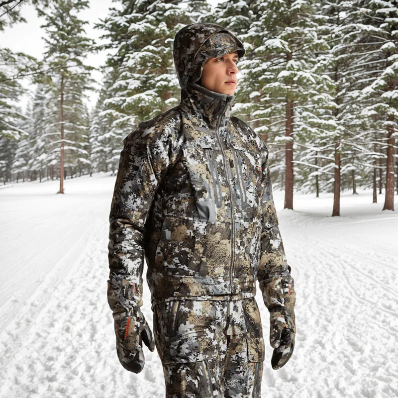 Ainfad Men's fall winter camouflage waterproof insulation fishing Incinerator Aerolite Jacket hunting clothing
