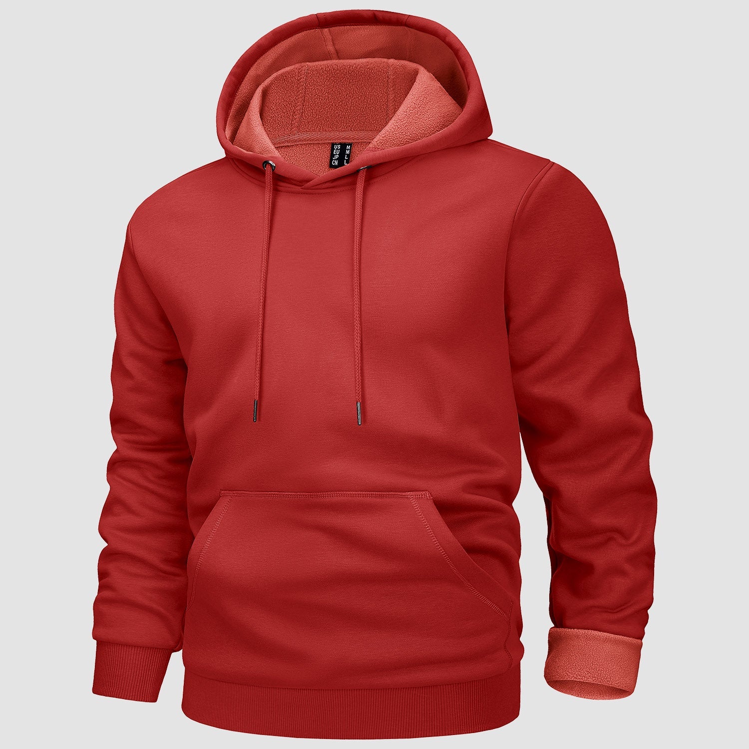 Cozy Men’s Fleece Lined Workout Hoodie with Kangaroo Pocket