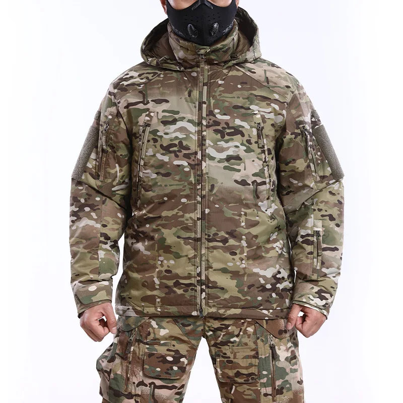 MIG 4.0  Tactical Jacket Winter Thick Windproof Waterproof Warm Hooded Jackets Men Windbreaker Camping Hiking Hunting Clothing