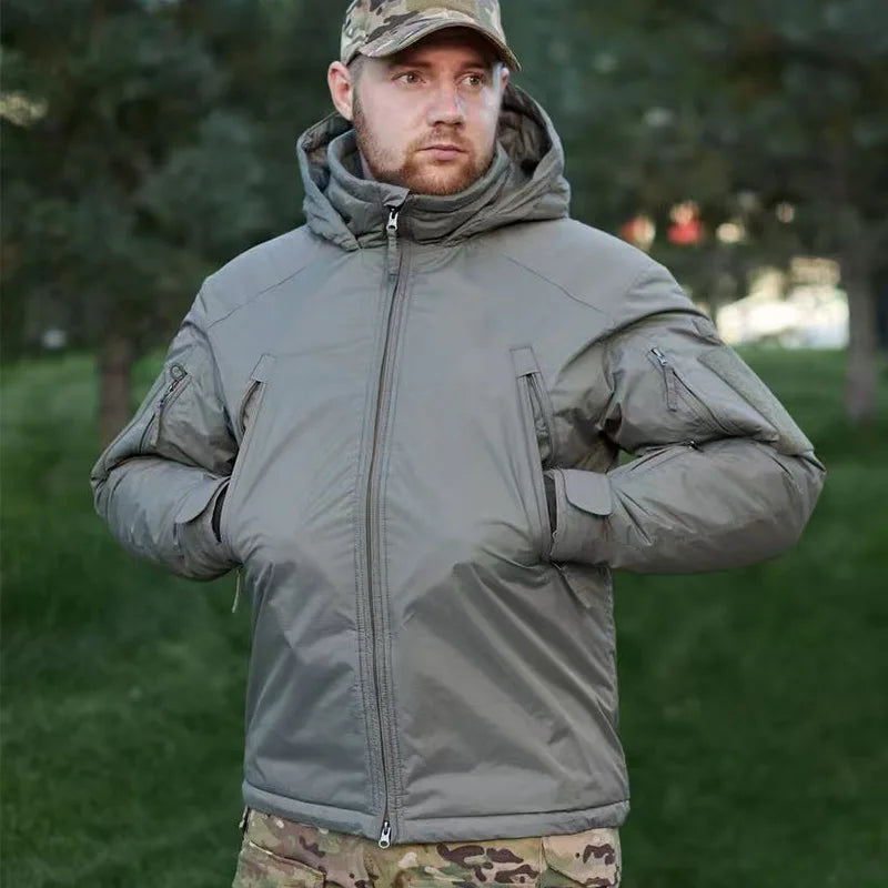 MIG 4.0  Tactical Jacket Winter Thick Windproof Waterproof Warm Hooded Jackets Men Windbreaker Camping Hiking Hunting Clothing