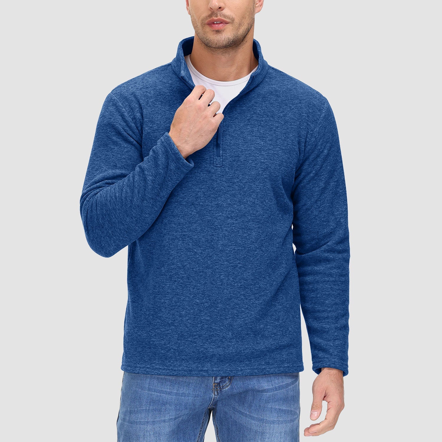 Men's 1/4 Zip Pullover Shirt Long Sleeve Sweatshirts
