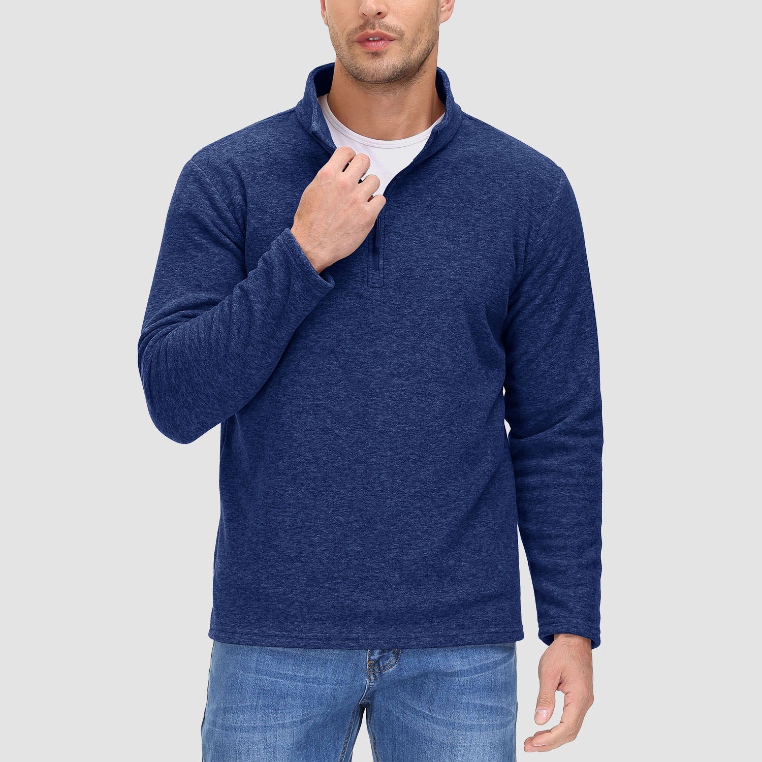 Men's 1/4 Zip Pullover Shirt Long Sleeve Sweatshirts