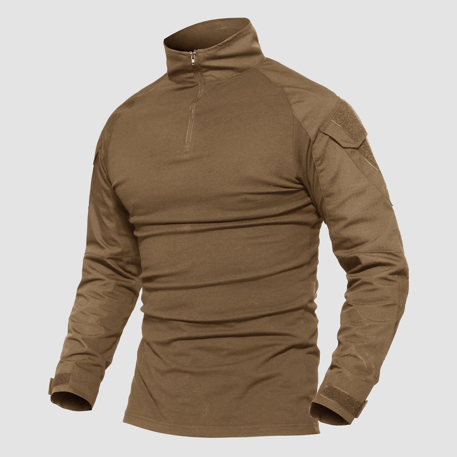 Men's 1/4 Zip Tactical Military Shirt with Pockets