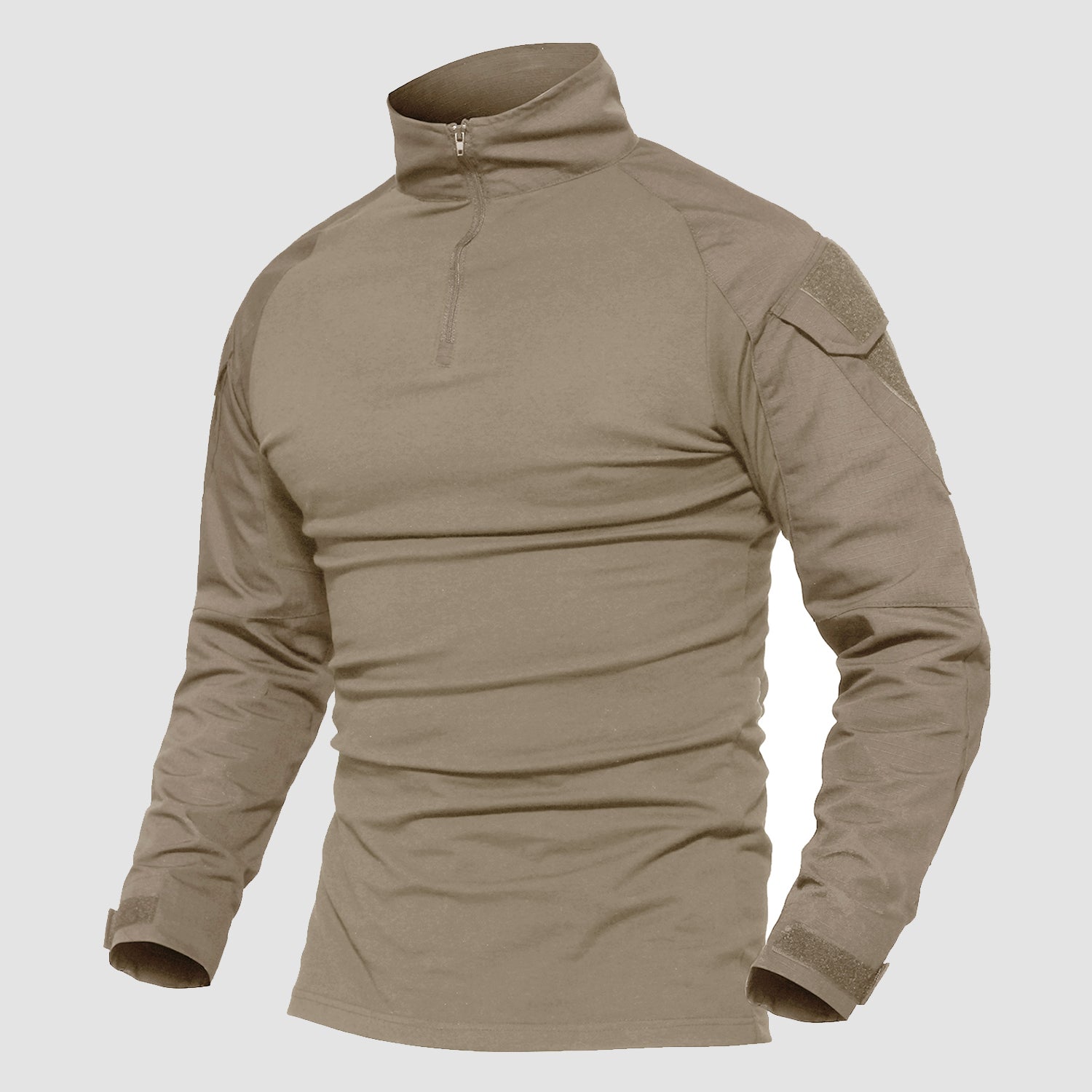 Men's 1/4 Zip Tactical Military Shirt with Pockets