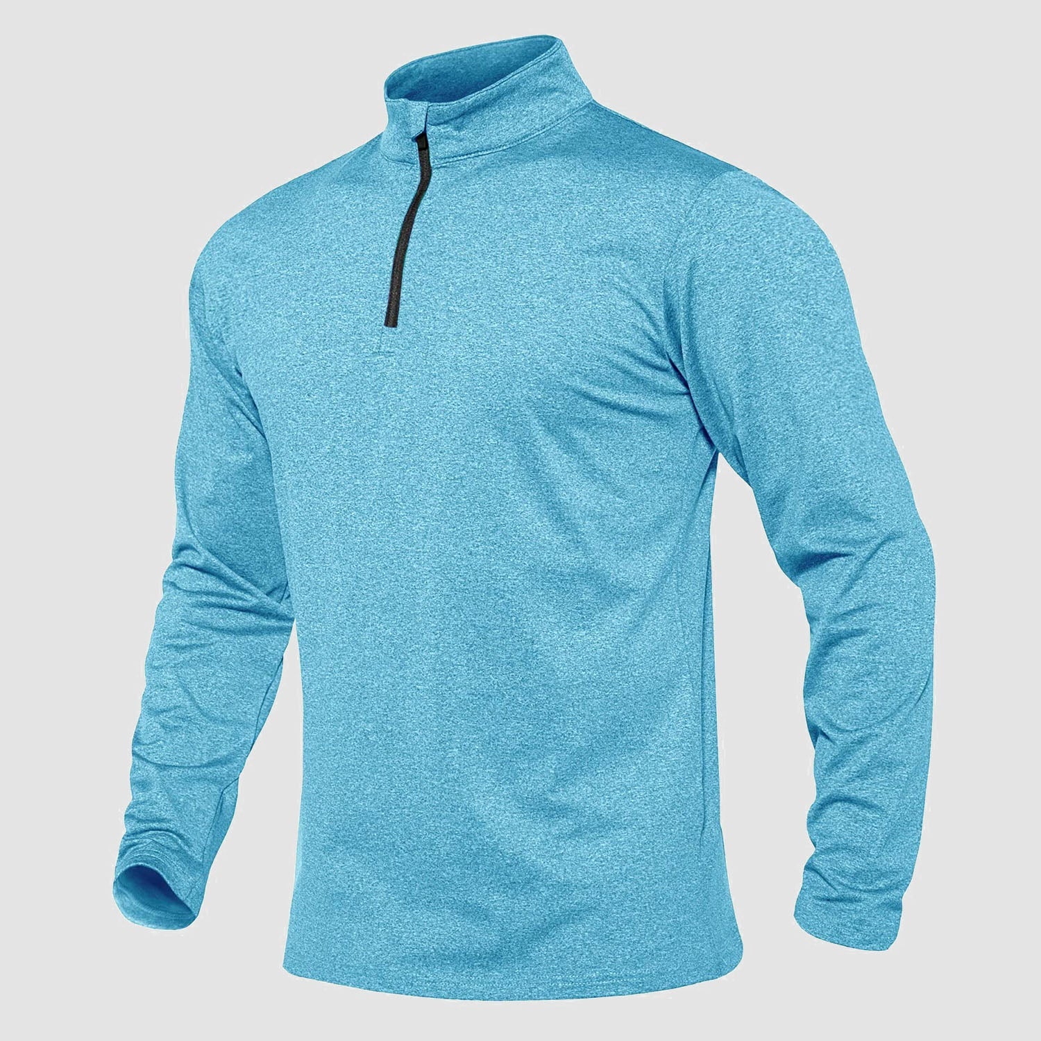 Men's Athletic Shirt 1/4 Zip Fleece Long Sleeve Sweatshirts