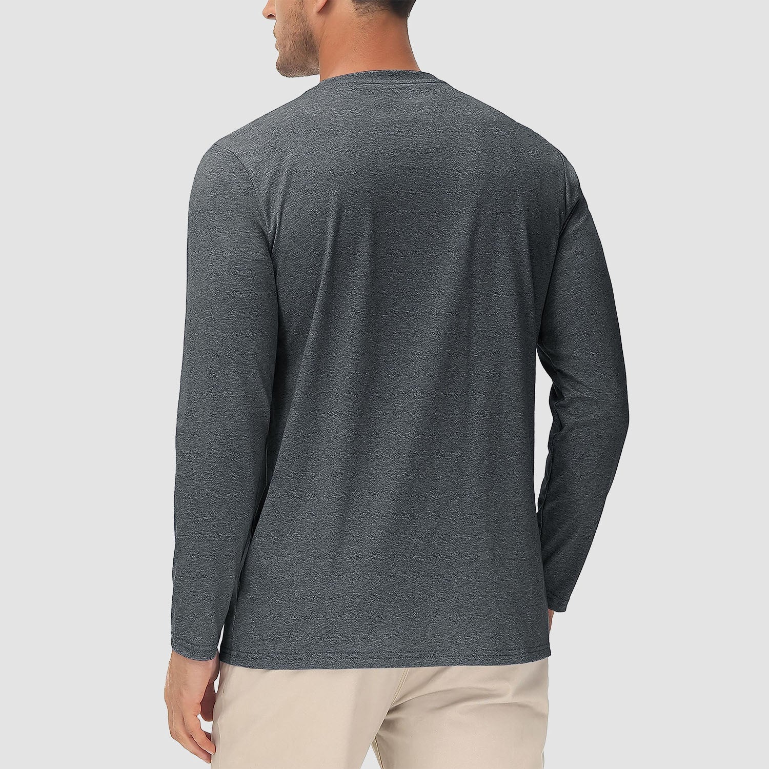 Men's Basic Long Sleeve Shirt Casual Lightweight T-Shirt
