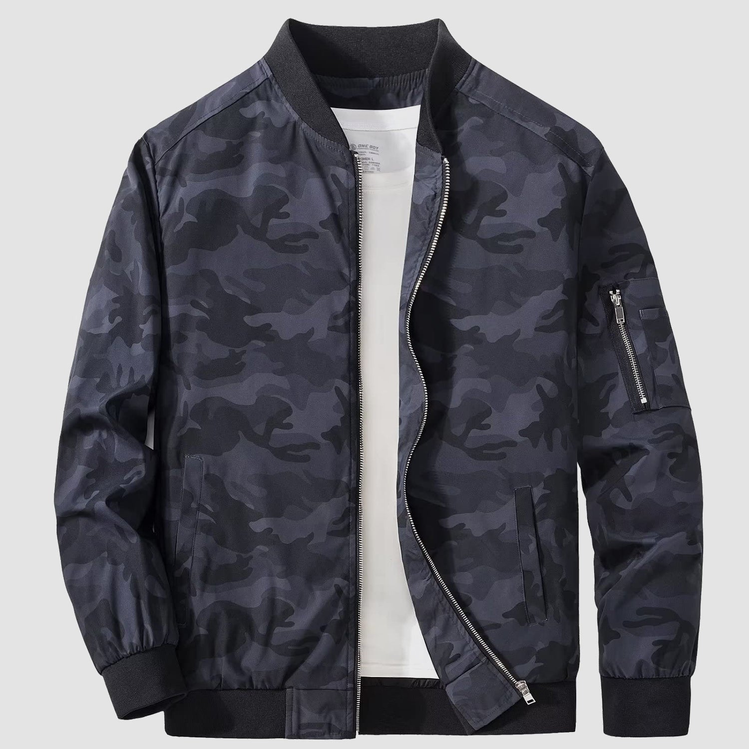 Men's Bomber Jacket Lightweight Windproof Casual Jacket