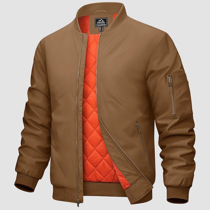 Men's Bomber Jacket – Casual Zip-Up Windbreaker