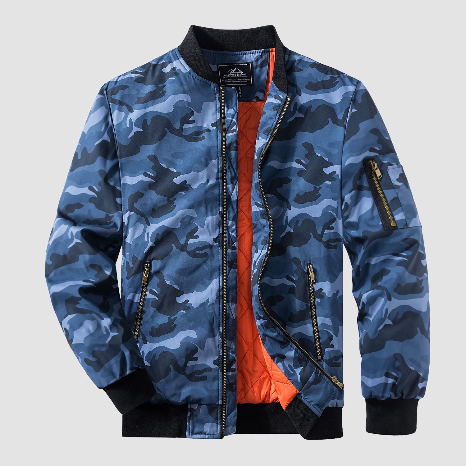 Men's Bomber Jacket – Casual Zip-Up Windbreaker
