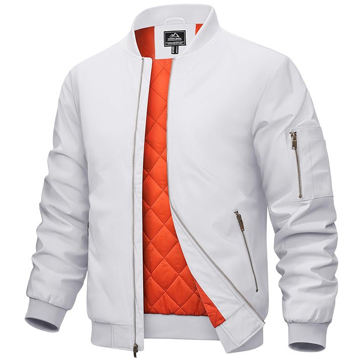 Men's Bomber Jacket – Casual Zip-Up Windbreaker