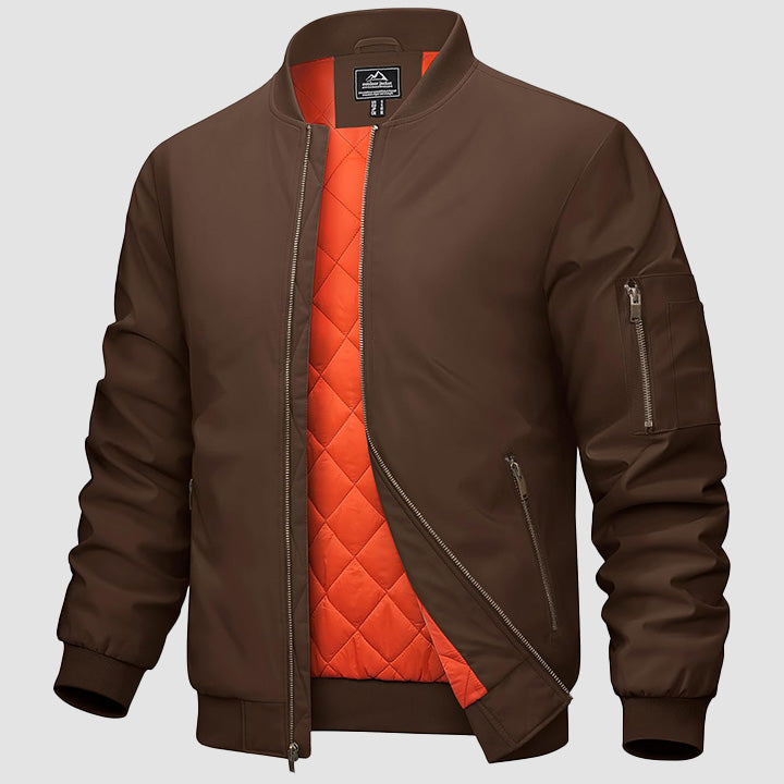 Men's Bomber Jacket – Casual Zip-Up Windbreaker