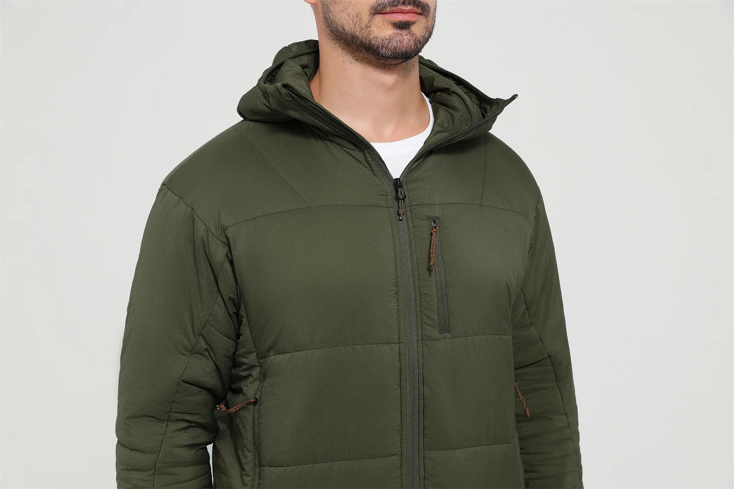 Men's Fall Winter Warm Intermediate Layer Nylon 66 waterproof Lightweight activity Jacket Insulated Hunting outdoor blazer