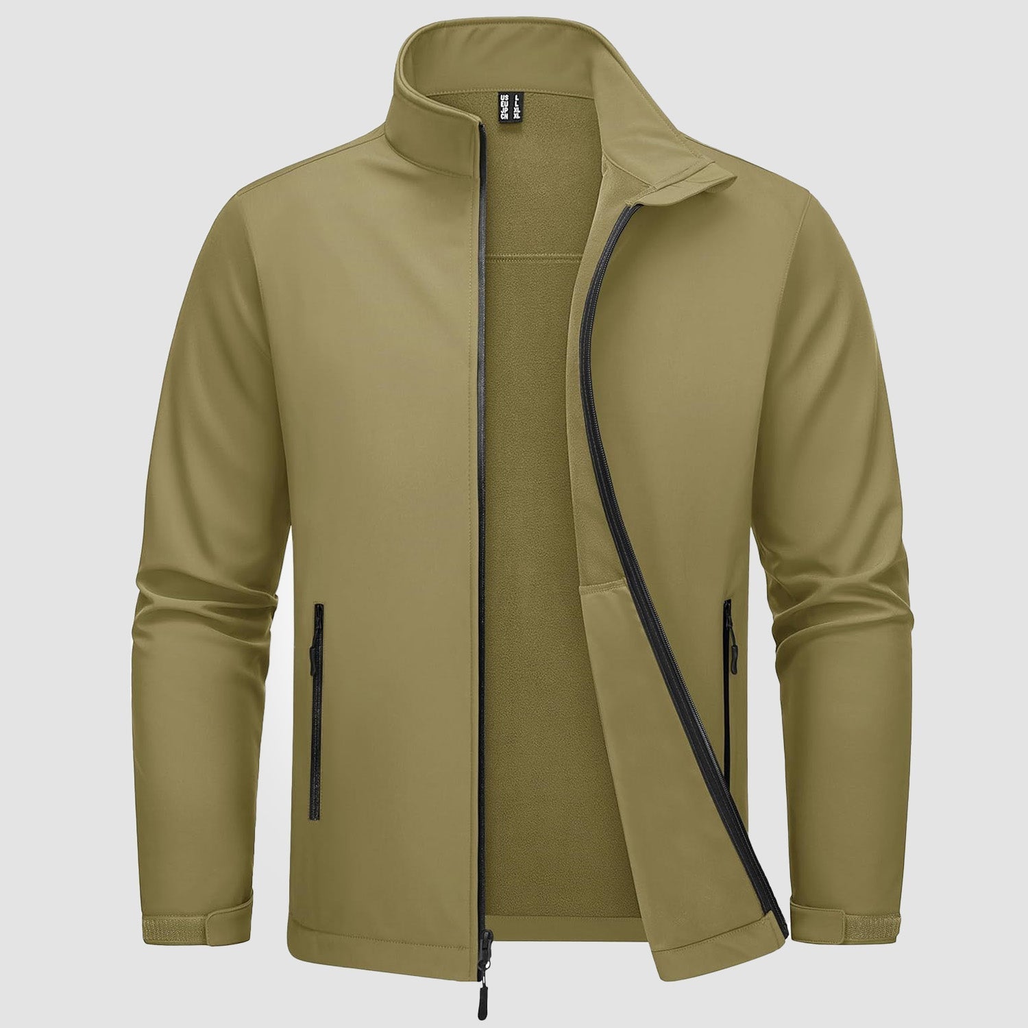 Men's Fleece-Lined Softshell Jacket, Waterproof & Windproof