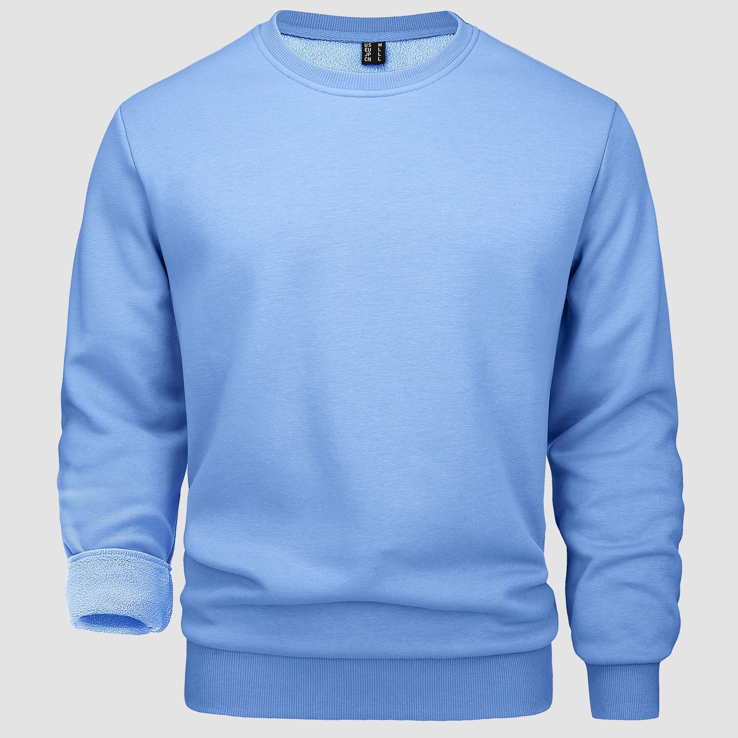 Men's Fleece Crewneck Sweatshirt - Warm Lilac Pullover