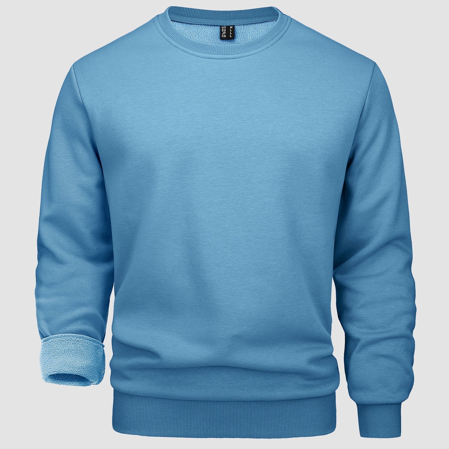 Men's Fleece Crewneck Sweatshirt - Warm Lilac Pullover