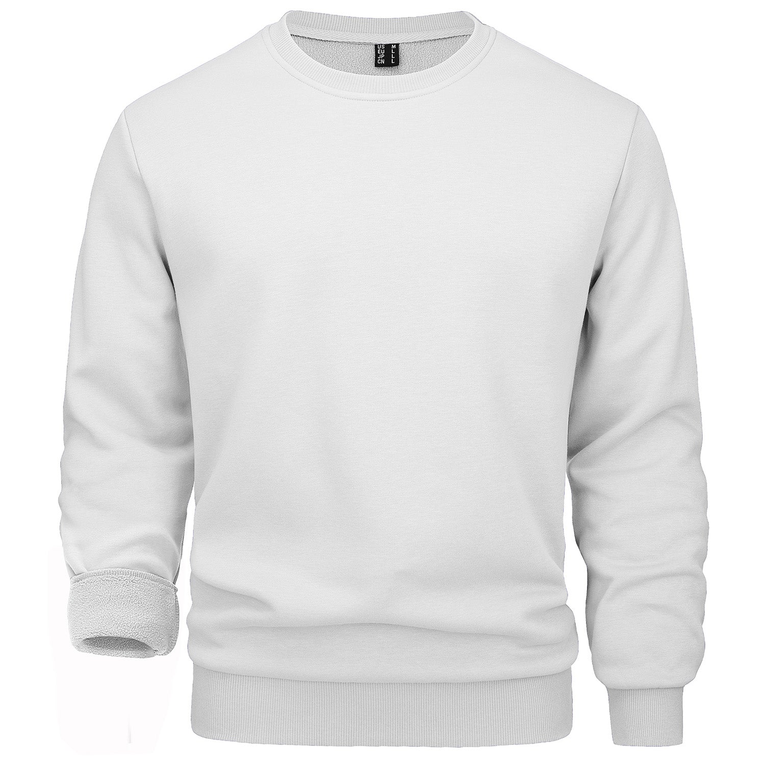 Men's Fleece Crewneck Sweatshirt - Warm Lilac Pullover
