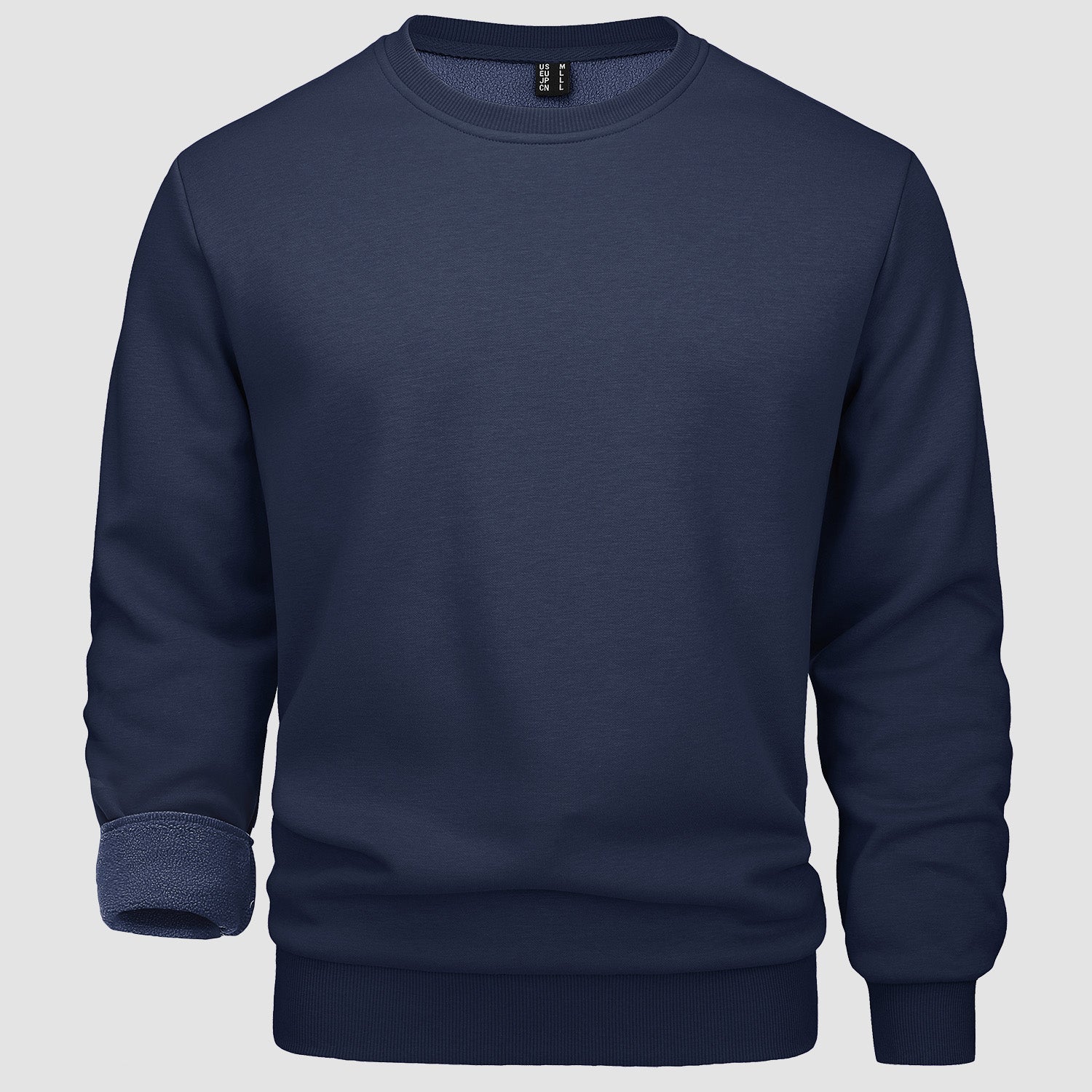 Men's Fleece Crewneck Sweatshirt - Warm Lilac Pullover