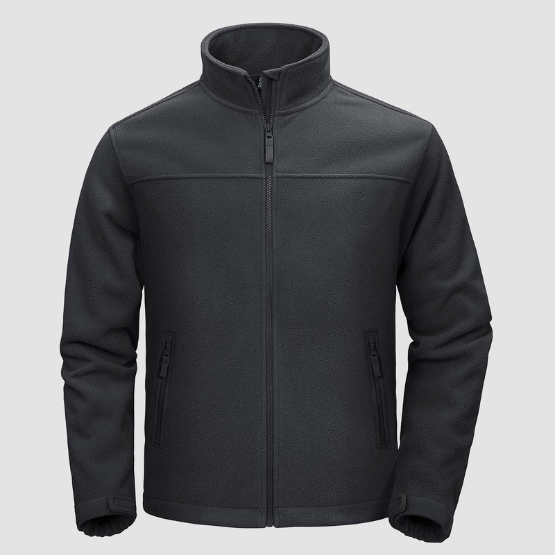 Men's Fleece Jacket Full Zip Lightweight Casual Jacket