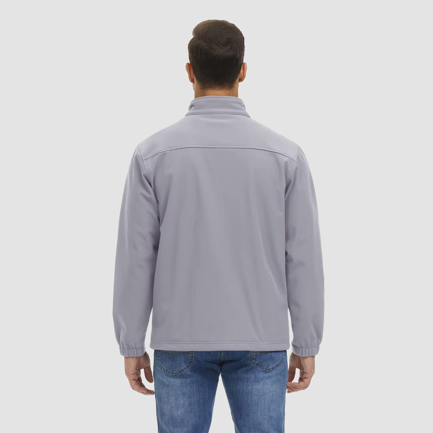 Men's Fleece Lined Jacket Lightweight Waterproof Jacket