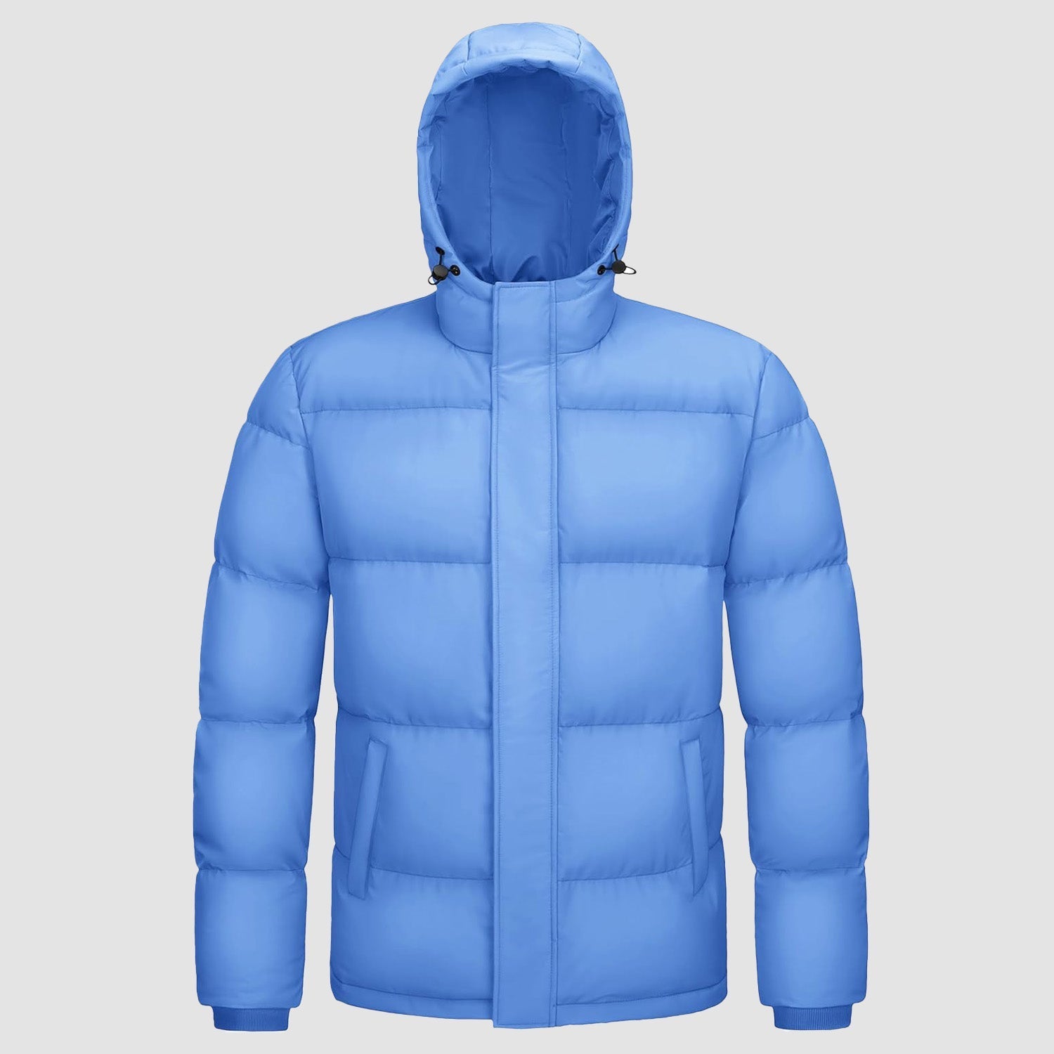 Men's Hooded Down Puffer Jacket, Water-Resistant & Windproof