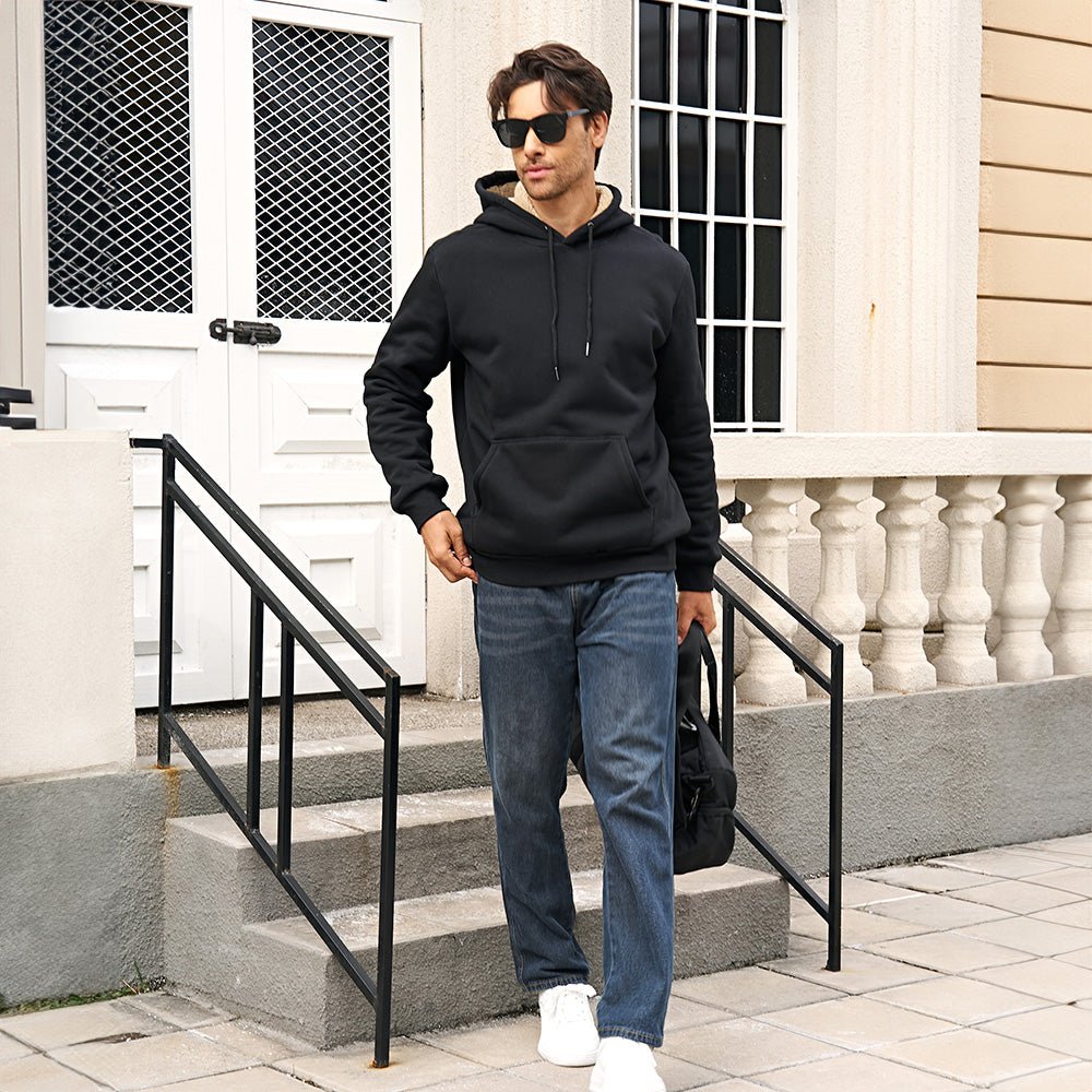 Men's Hoodie Sweater Fleece Pullover Hoodies Sweatshirt