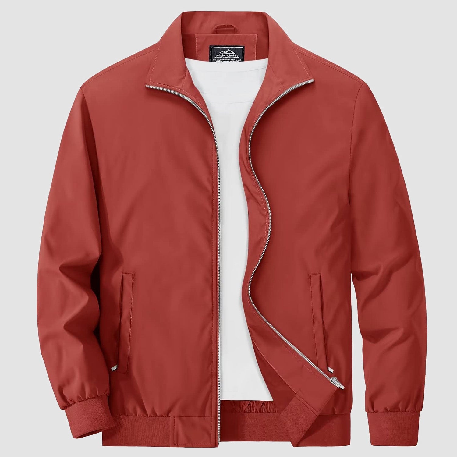 Men's Jacket Stand Collar Lightweight Windproof Outwear