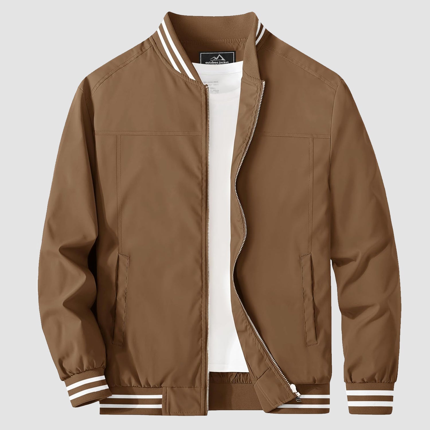 Men's Lightweight Bomber Jacket Casual Windbreaker