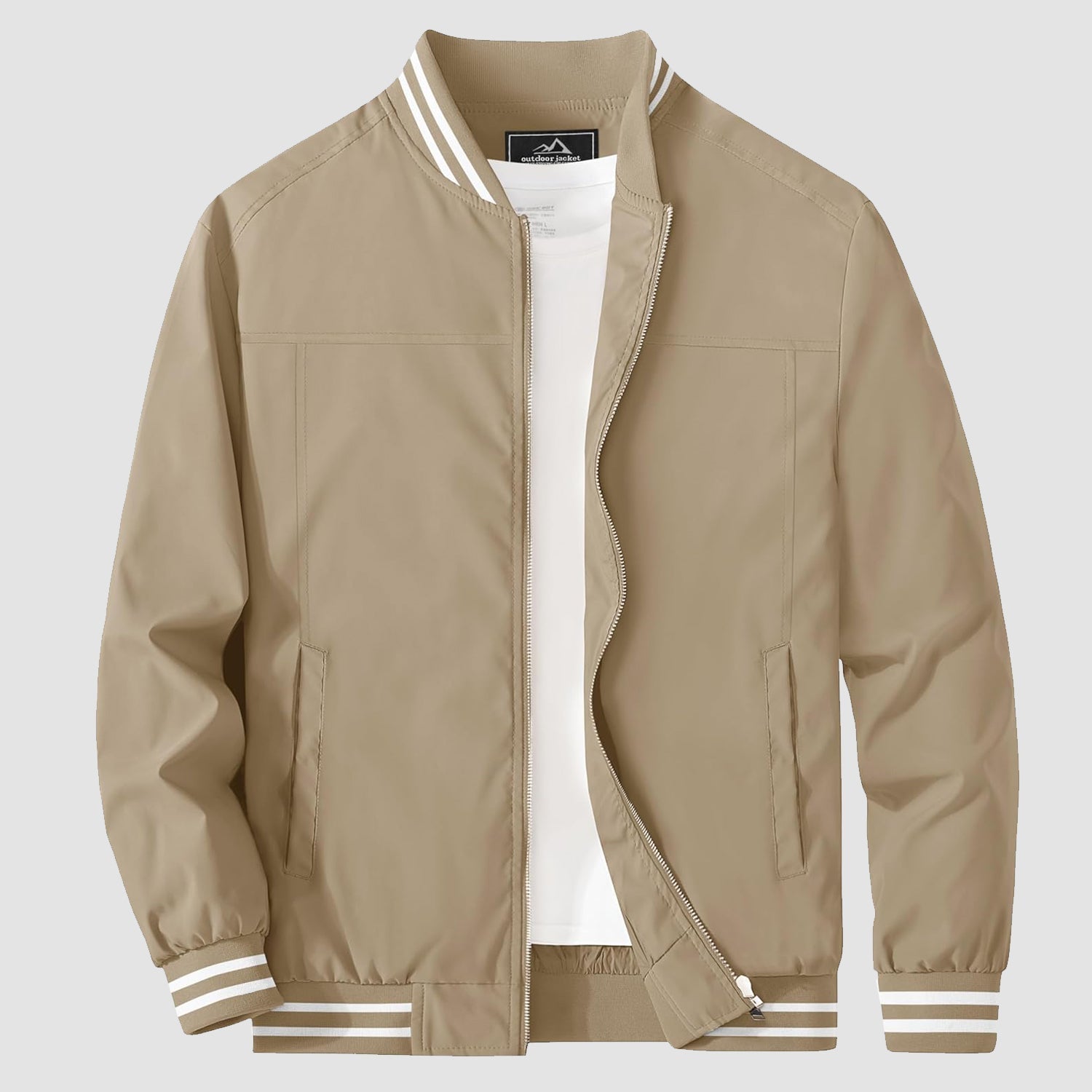 Men's Lightweight Bomber Jacket Casual Windbreaker