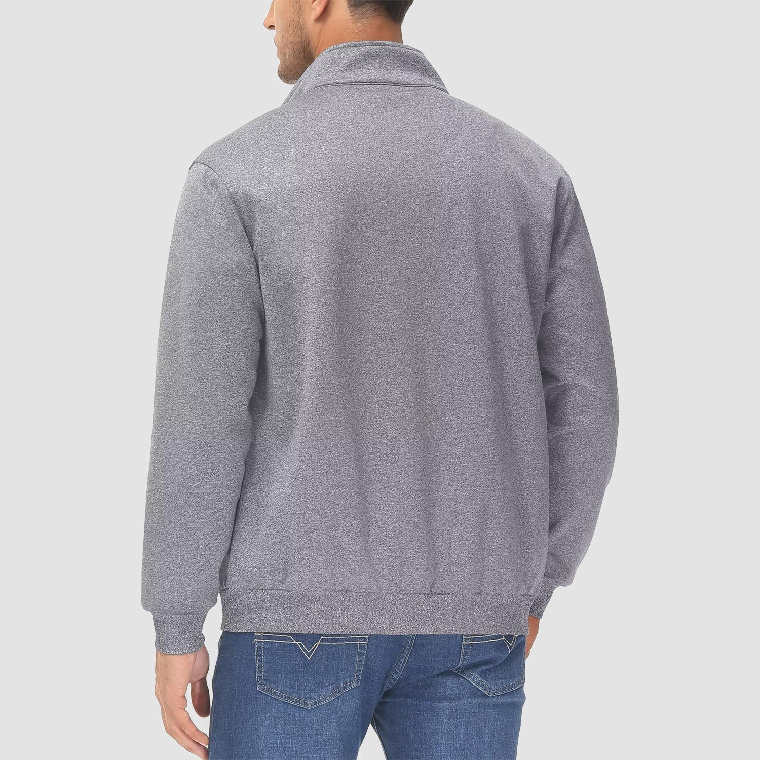 Men's Lightweight Full-Zip Track Jacket with Pockets