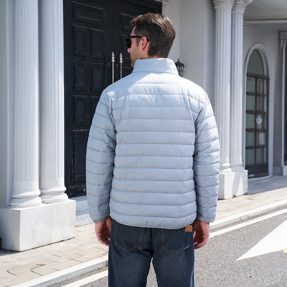 Men's Lightweight Puffer Jacket – Water-Repellent Winter Coat