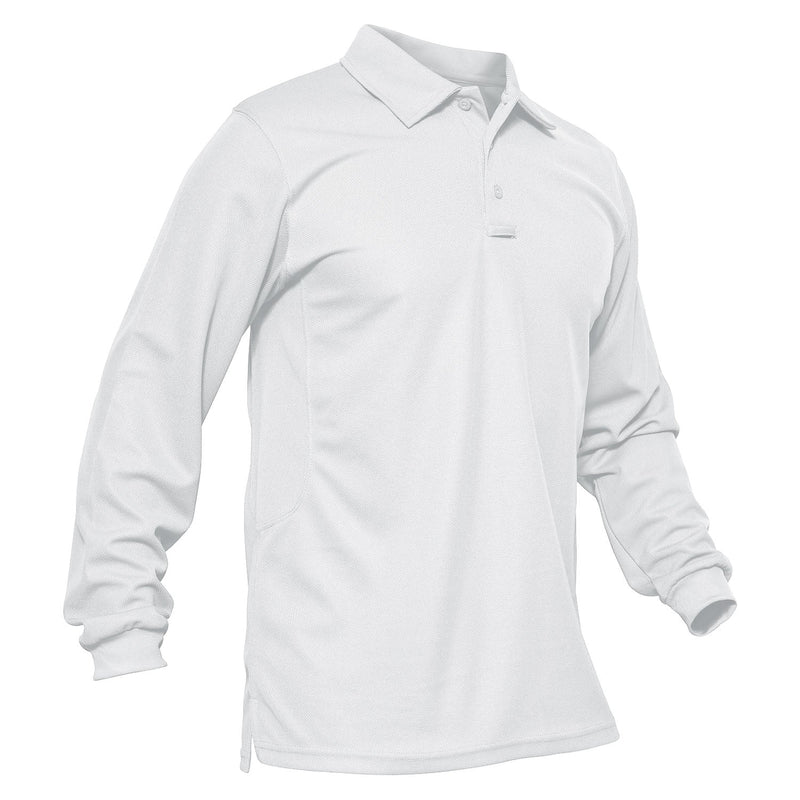 Men's Quick Dry Tactical Polo - Long Sleeve Performance Shirt