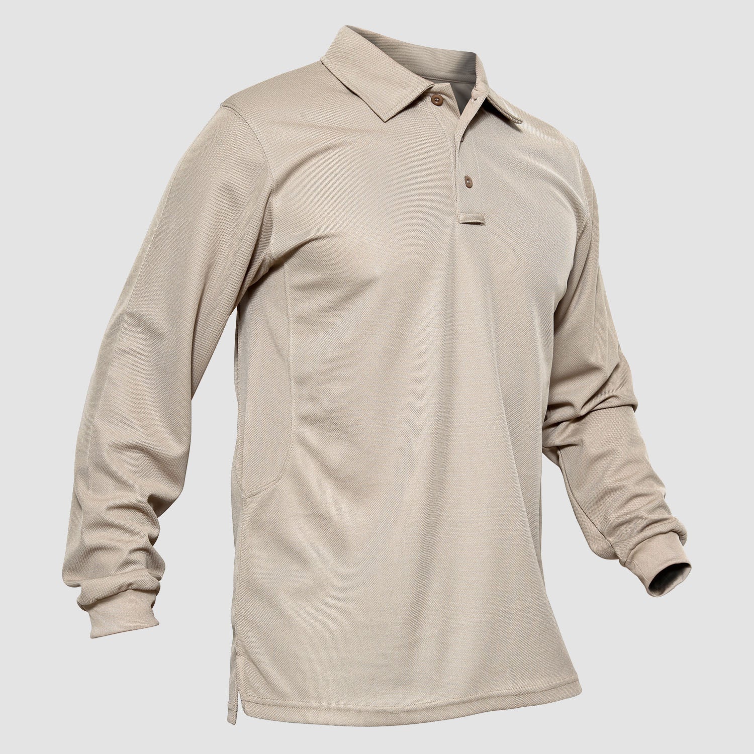 Men's Quick Dry Tactical Polo - Long Sleeve Performance Shirt