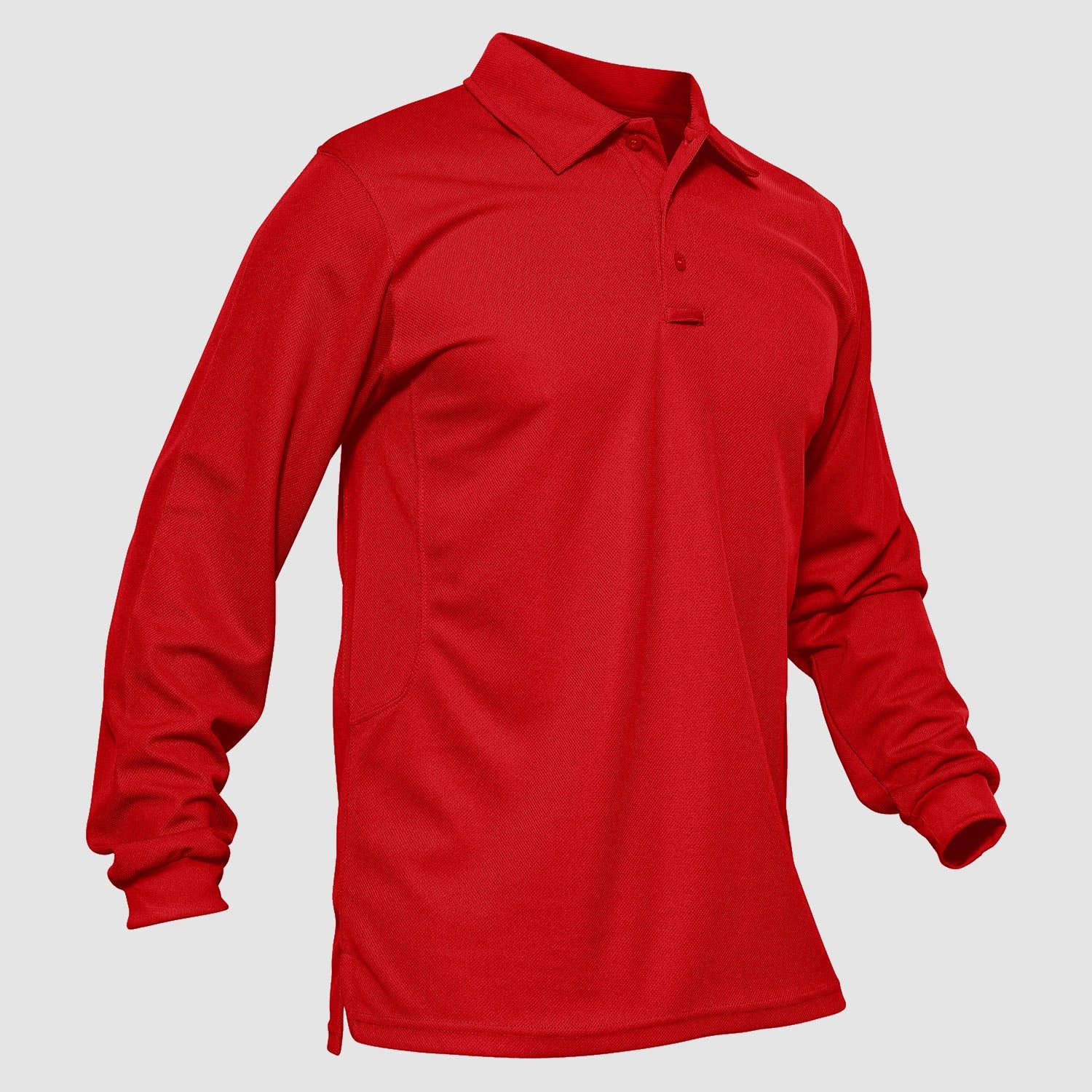 Men's Quick Dry Tactical Polo - Long Sleeve Performance Shirt