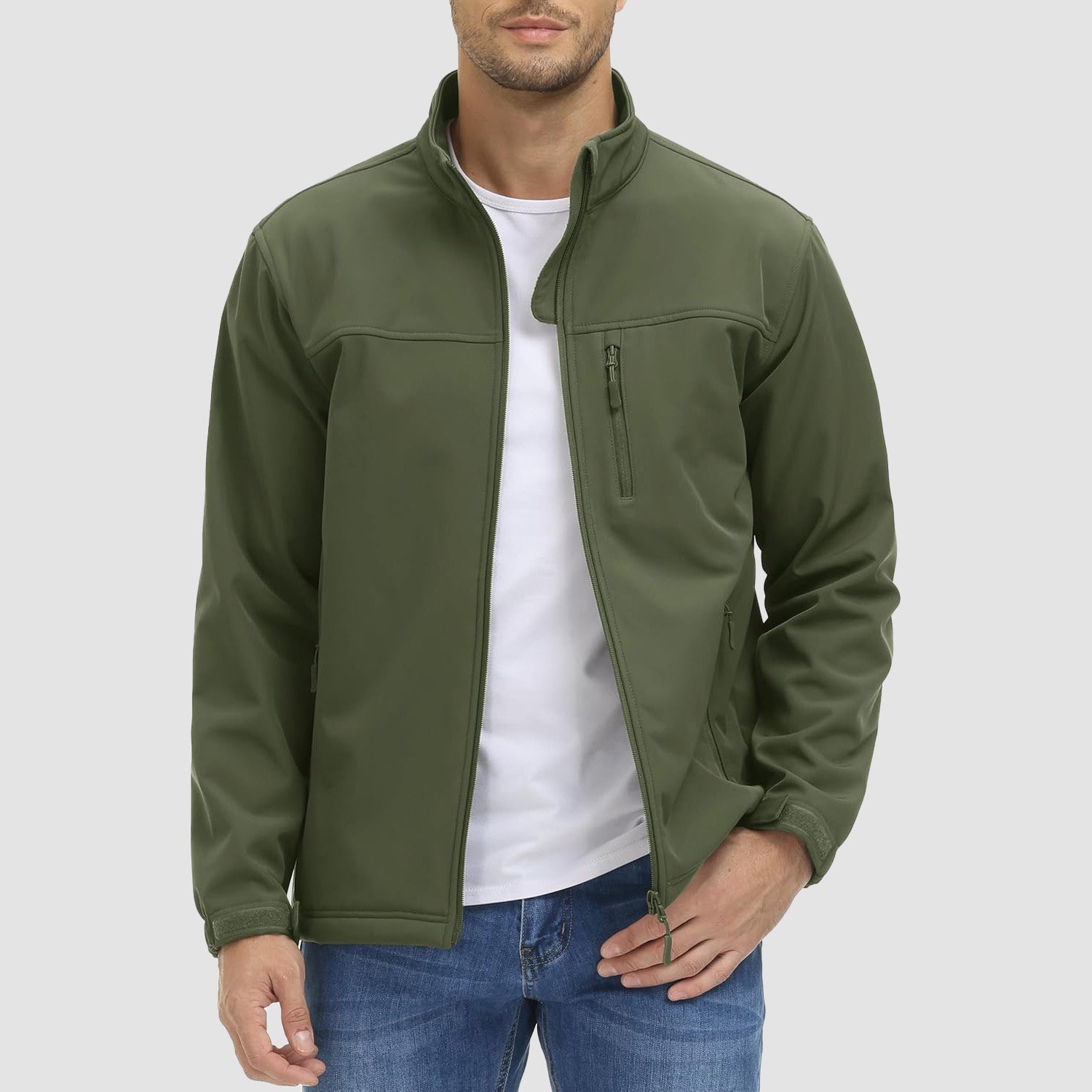 Men's Tactical Fleece-Lined Soft Shell Winter Jacket