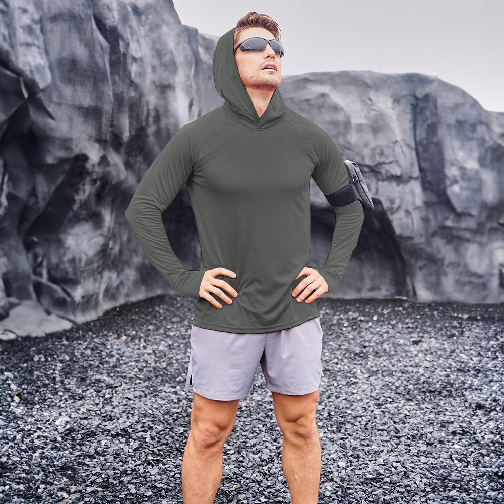 Men's UPF 50+ Hooded Fishing Shirts | Sun Protection