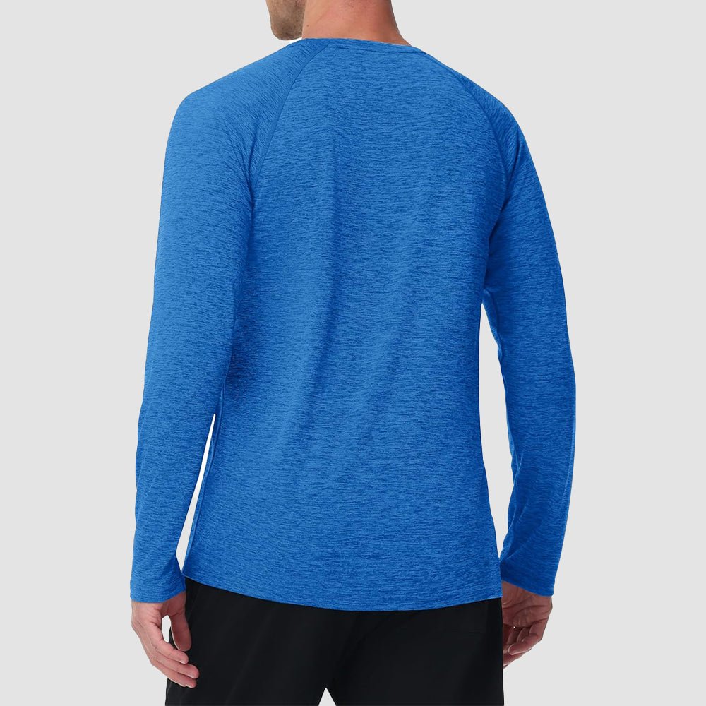 Men's UPF 50+ Long Sleeve Shirt Dry Fit for Fishing & Hiking